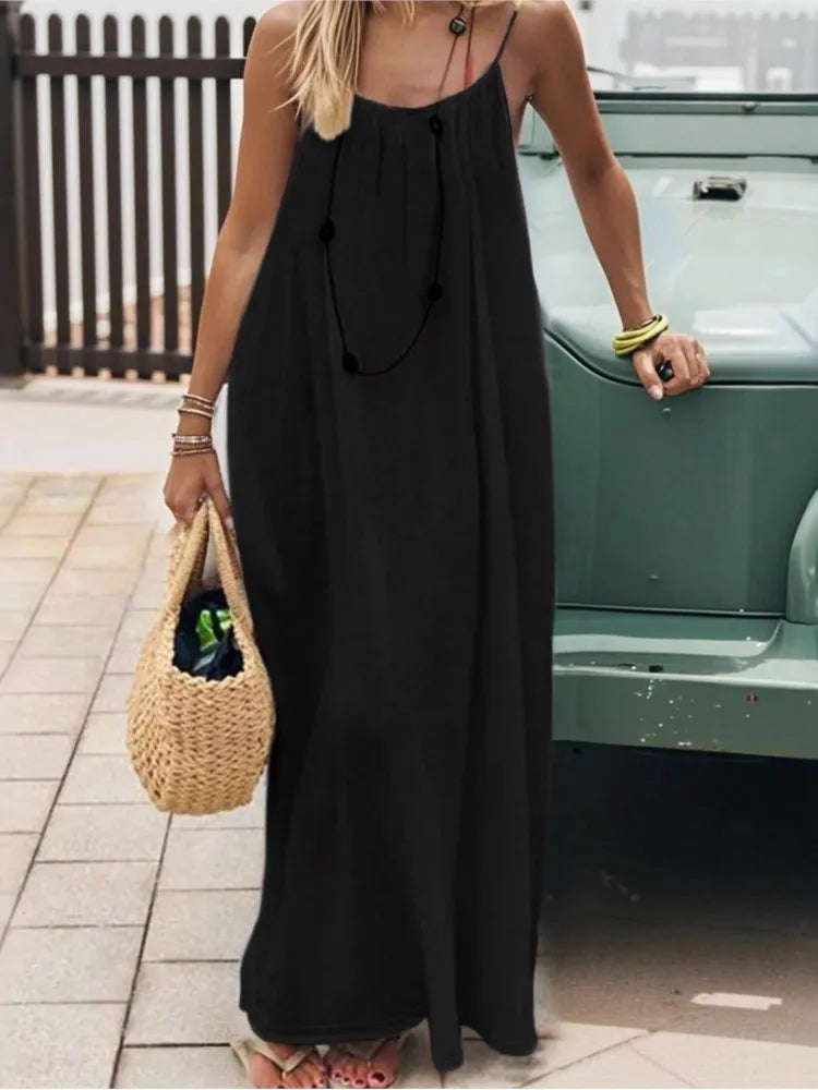 Casual Dress Maxi Dresses 2026 Woman Vestidos Simple Style Home Clothi –  JORIEL'S SHOP