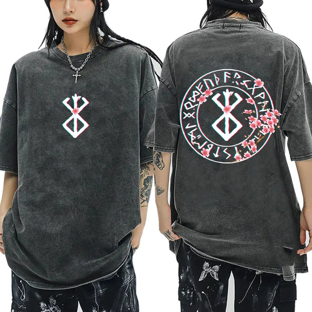 T-Shirt Berserk Guts - Vintage Washed Manga Streetwear