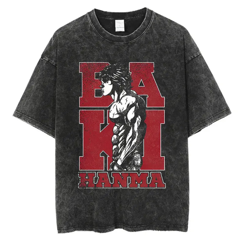 T-Shirt Baki Hanma - Hip Hop Streetwear Oversize Anime