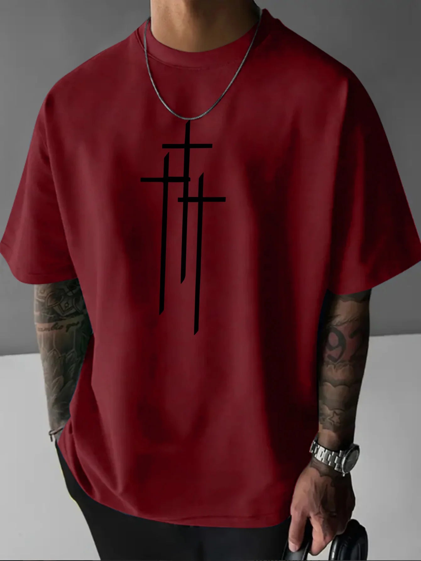 T-Shirt Pattern Print - Casual Streetwear Outdoor Été 2025