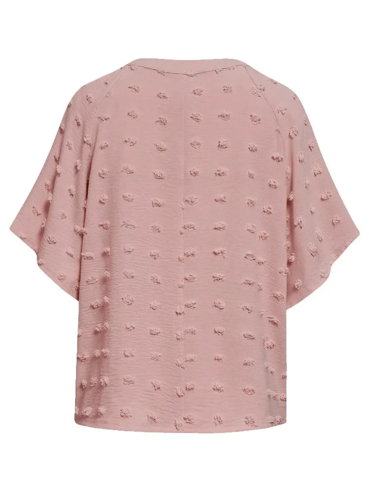 women blouse Oversized T Shirt Top Tees Non Strech Casual Regular Solid V Neck T Shirts Women's Clothing korean fashion y2k tops