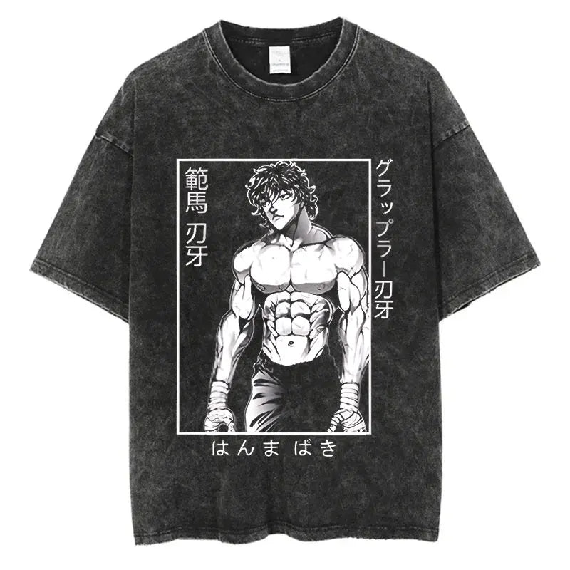 T-Shirt Baki Hanma - Hip Hop Streetwear Oversize Anime