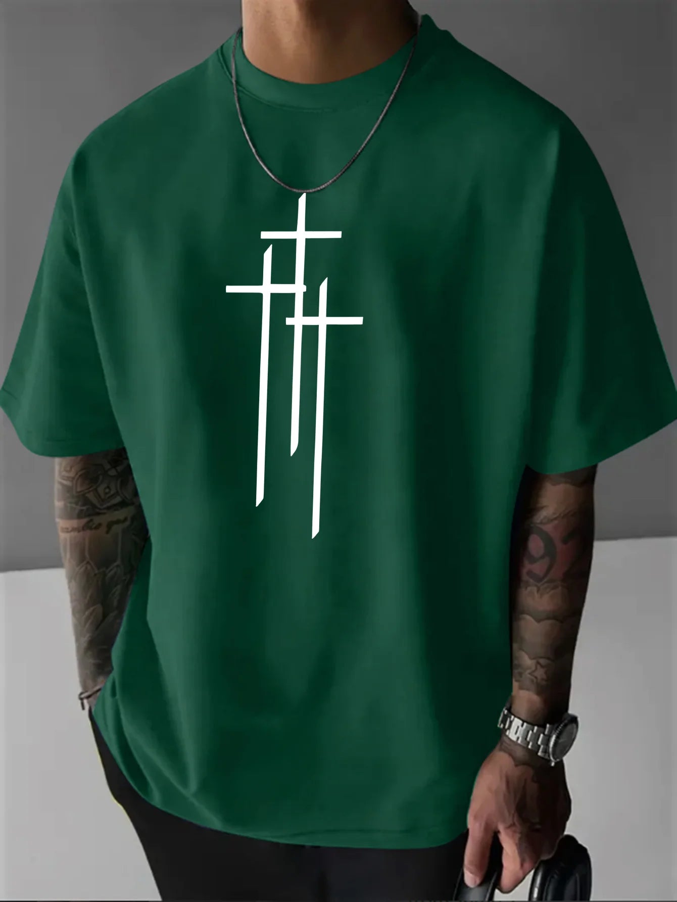 T-Shirt Pattern Print - Casual Streetwear Outdoor Été 2025