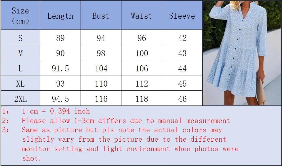 Loose Shirt Style Dresses Women's Long Sleeved V-Neck Mini Dress Spring Autumn Lightweight Plaid Dress Robe