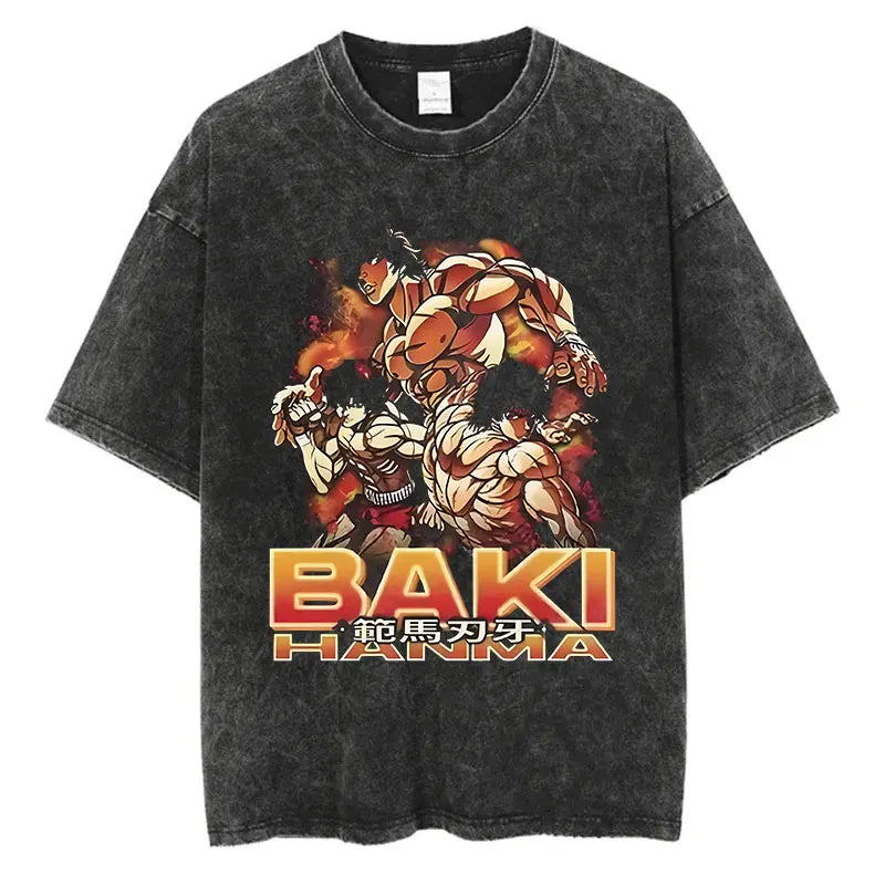 T-Shirt Baki Hanma - Hip Hop Streetwear Oversize Anime