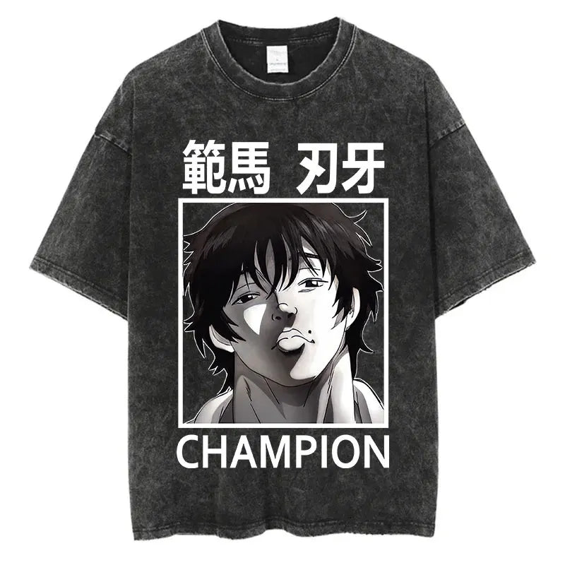 T-Shirt Baki Hanma - Hip Hop Streetwear Oversize Anime