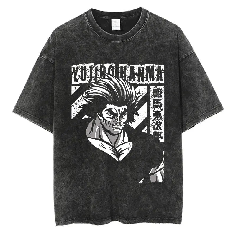 T-Shirt Baki Hanma - Hip Hop Streetwear Oversize Anime