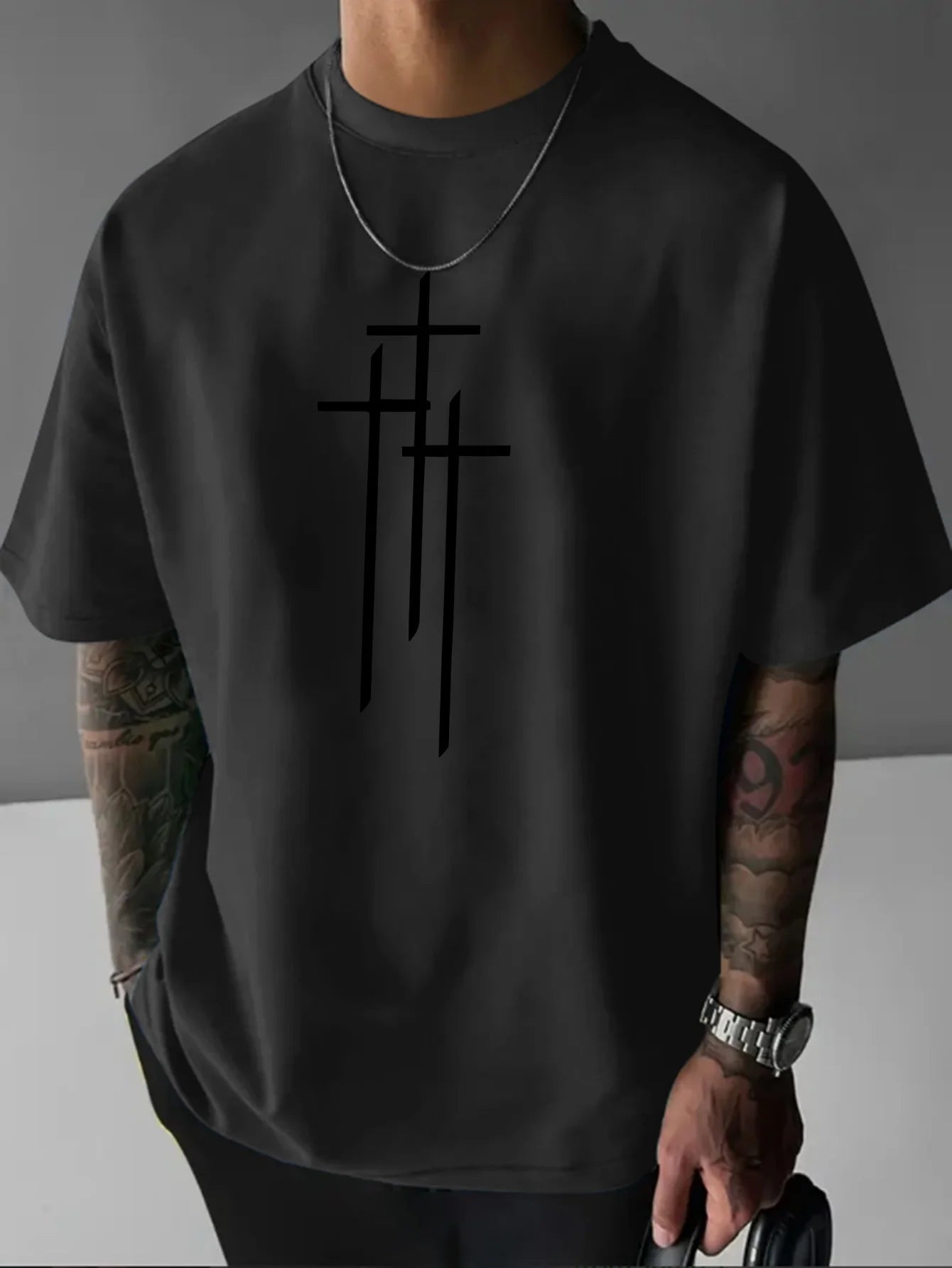 T-Shirt Pattern Print - Casual Streetwear Outdoor Été 2025