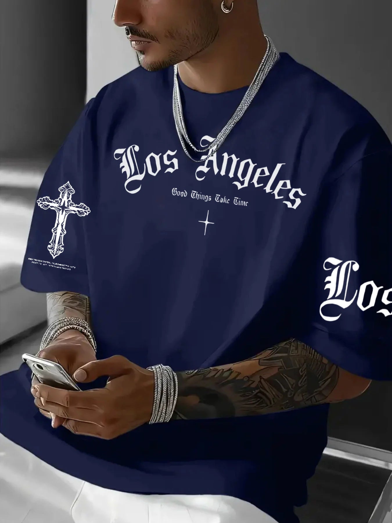 T-Shirt Letter Print - Casual Streetwear Outdoor Tendance 2025