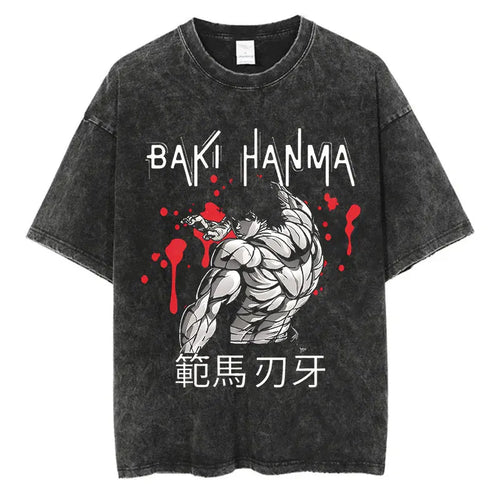 T-Shirt Baki Hanma - Hip Hop Streetwear Oversize Anime