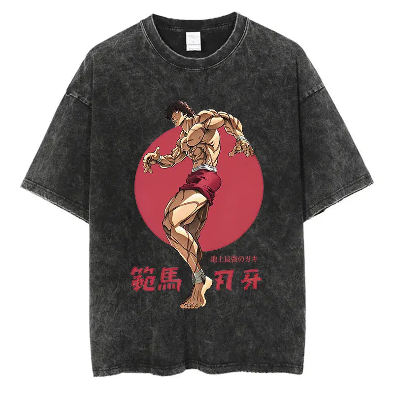 T-Shirt Baki Hanma - Hip Hop Streetwear Oversize Anime