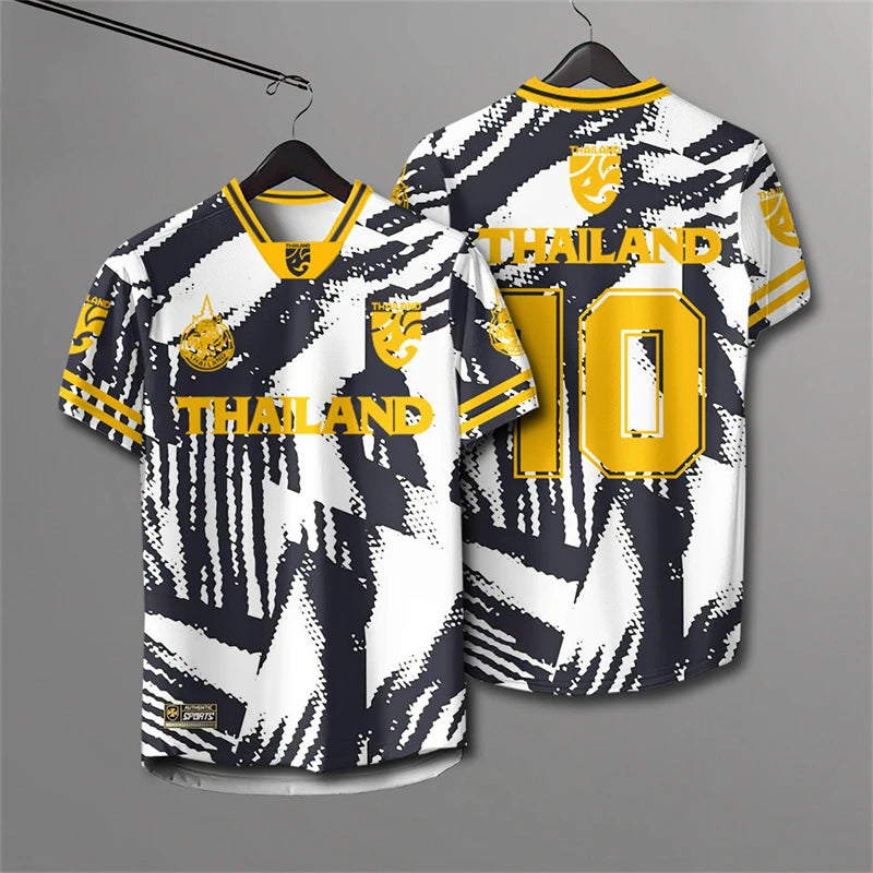 Men And Women Elephant Thailand 3D Printed Rugby Collar Short Sleeve Summer Street T Shirt Man High Quality Oversized Breathable