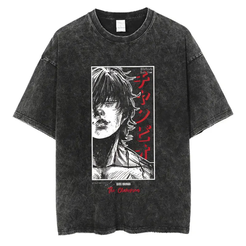 T-Shirt Baki Hanma - Hip Hop Streetwear Oversize Anime