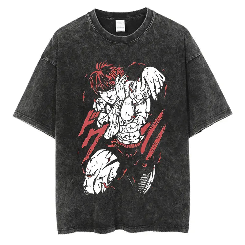 T-Shirt Baki Hanma - Hip Hop Streetwear Oversize Anime
