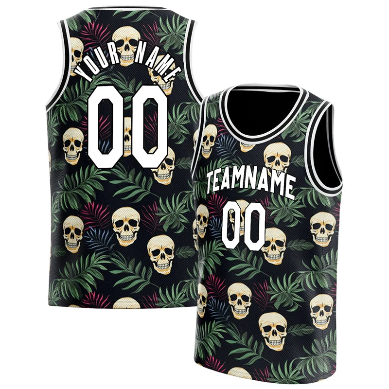 Maillot Basketball Skull Graphic - Débardeur Sport Oversize