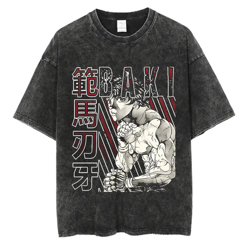 T-Shirt Baki Hanma - Hip Hop Streetwear Oversize Anime