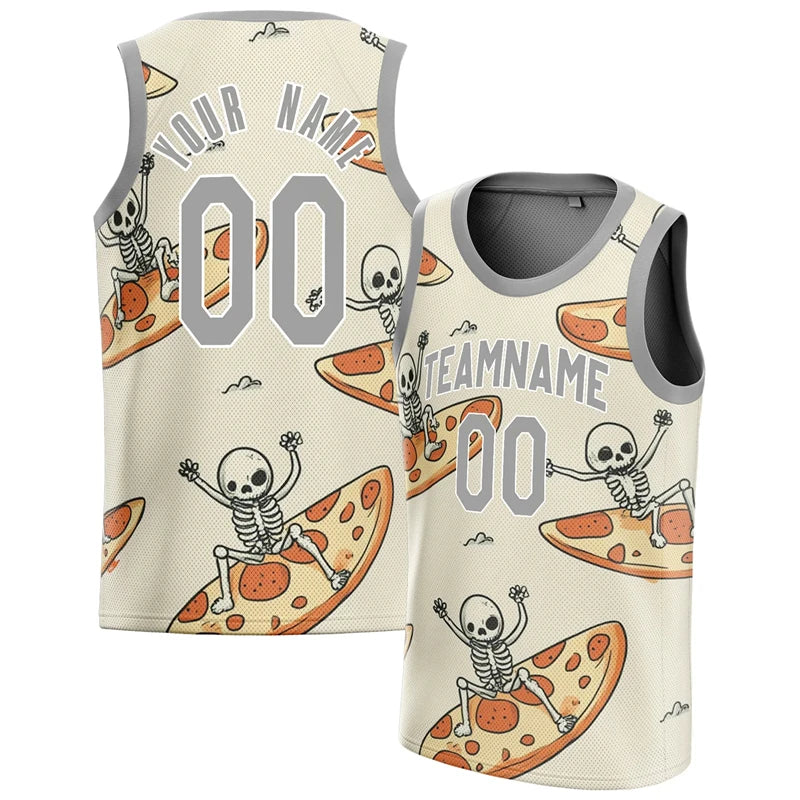 Maillot Basketball Skull Graphic - Débardeur Sport Oversize