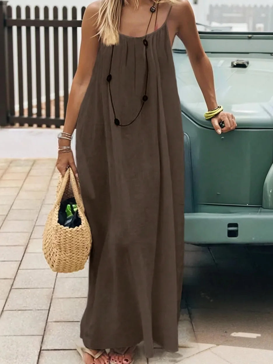 Casual Dress Maxi Dresses 2026 Woman Vestidos Simple Style Home Clothi –  JORIEL'S SHOP