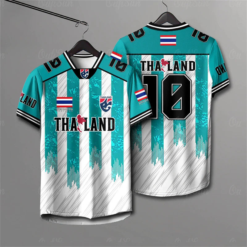Men And Women Elephant Thailand 3D Printed Rugby Collar Short Sleeve Summer Street T Shirt Man High Quality Oversized Breathable