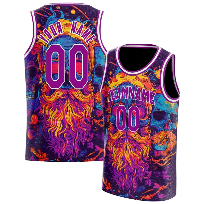 Maillot Basketball Skull Graphic - Débardeur Sport Oversize