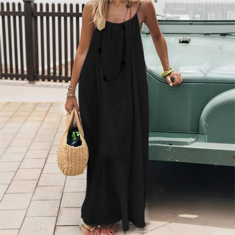 Casual Dress Maxi Dresses 2026 Woman Vestidos Simple Style Home Clothi –  JORIEL'S SHOP