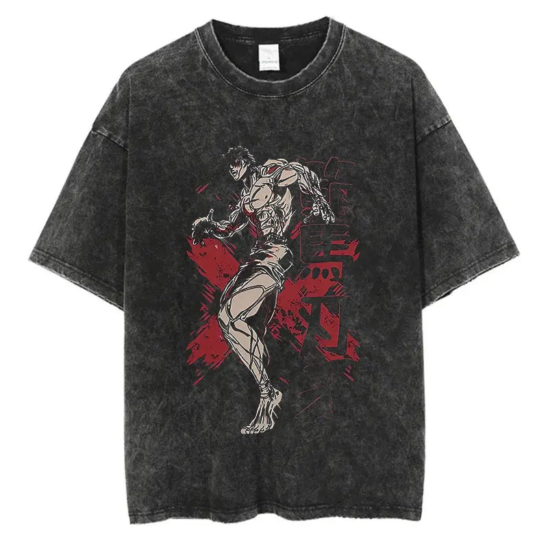 T-Shirt Baki Hanma - Hip Hop Streetwear Oversize Anime
