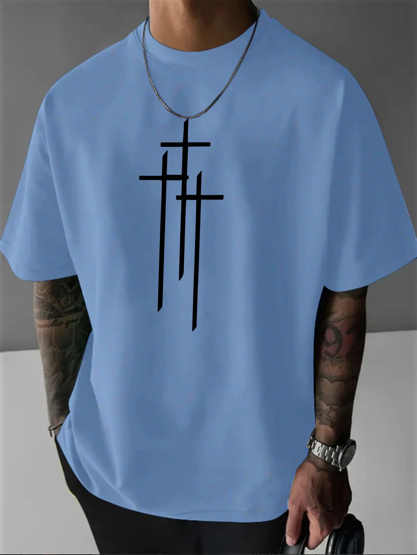 T-Shirt Pattern Print - Casual Streetwear Outdoor Été 2025