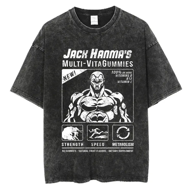 T-Shirt Baki Hanma - Hip Hop Streetwear Oversize Anime